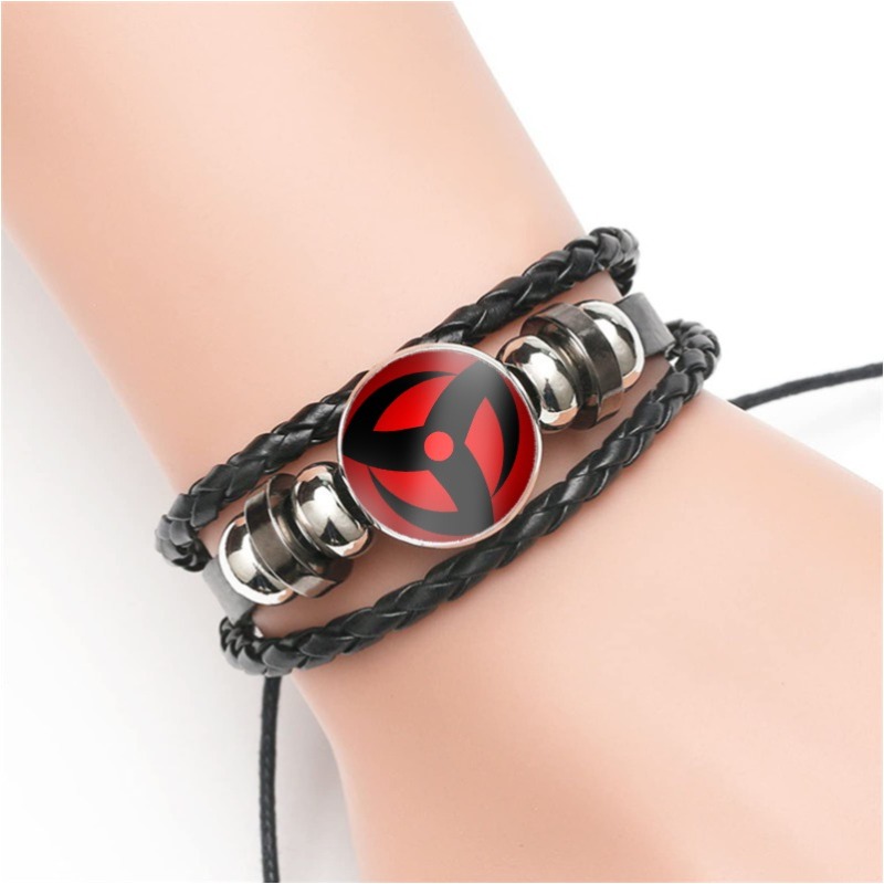 Leather Bracelet - Anime Naruto Snap Weave Leder Cosplay
