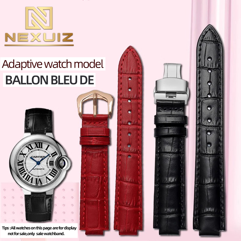 Cartier Watch Ballon Bleu - Leder-Uhrenarmband für BALLON BLEU DE CARTIER,