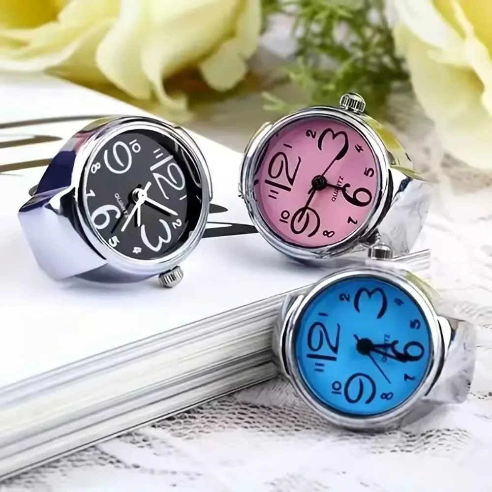 Vintage Jewelry Watches Women - Vintage Muschel-Quarz-Fingeruhr-Ring, kreatives Uhrwerk-Schmuckzubehör für Männer