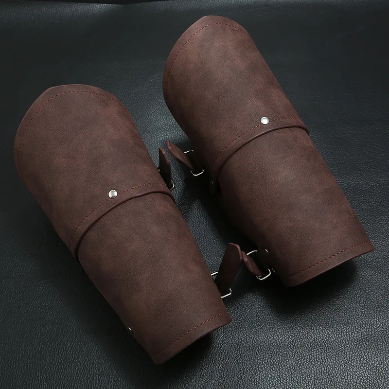 Leather Bracelet - Mittelalterliche Rüstungshandschuhe, breite Manschettenarmschienen, Armband, Herren,