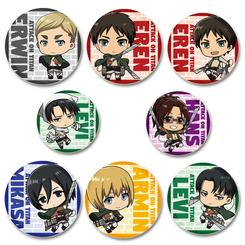 Levi Jewelry & Watches Inc - Attack on Titan Abzeichen Handgefertigte Cartoon-Broschen