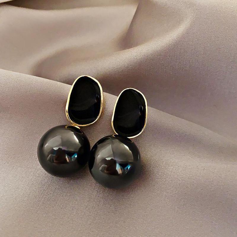 Pearl Stud Earrings - Big Marke Class Edle Perle Ohrringe