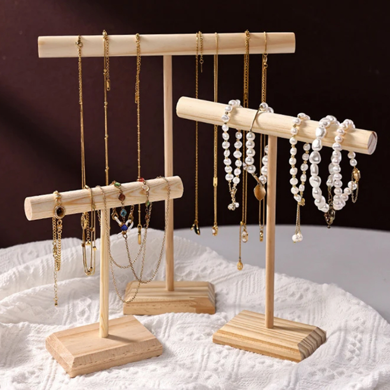 Jewelry And Watches Stores - Schmuck Lagerung Display Rack Massivholz Armband