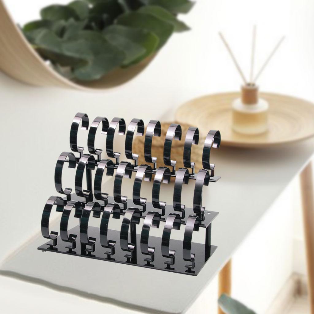 Jewelry And Watches Stores - Acryl-Uhrenständer Schmuck-Organizer 3-stufiger Armbandhalter Abnehmbarer Ständer