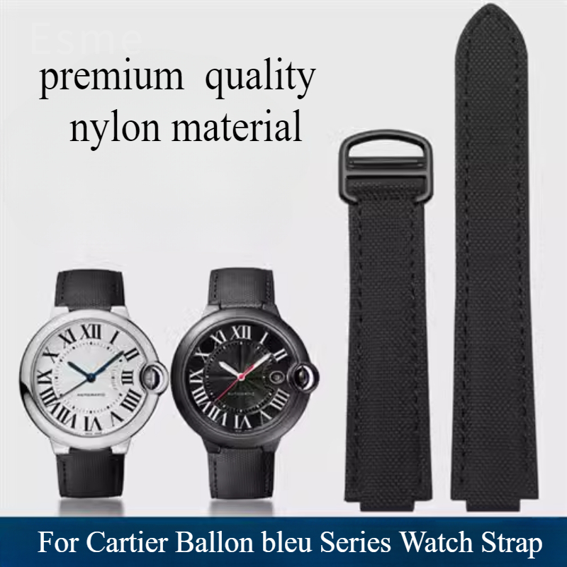 Cartier Watch Ballon Bleu - Original für Black Bay Nylon-Uhrenarmband für