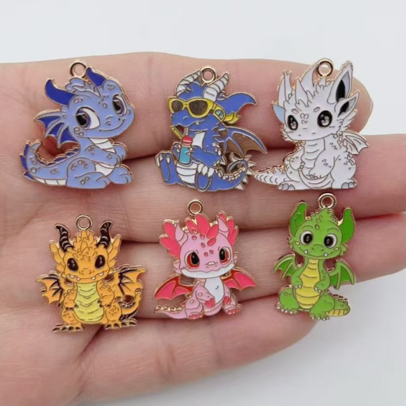 Drop Earrings - 10 Stück Personalisierte kleine fliegende Drachen