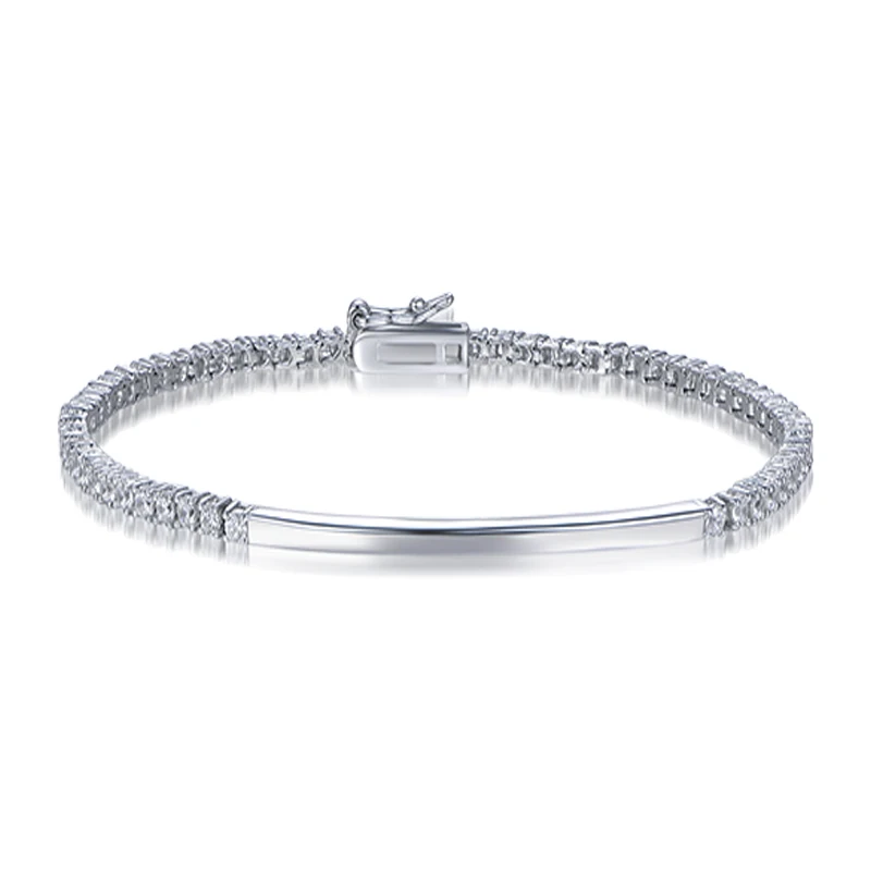Tennis Bracelet Cubic - TKJ 925 Silber gestapelte Tennis-Armbänder, AAA+,