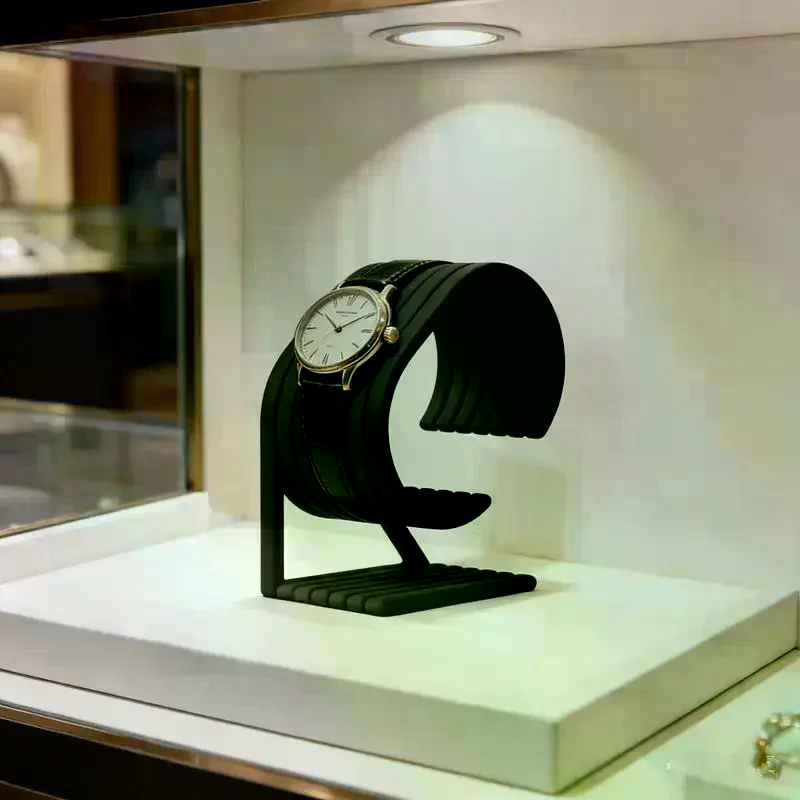 Jewelry And Watches Stores - Luxuriöser Marmor-Uhrenständer für 2 Uhren, stabile