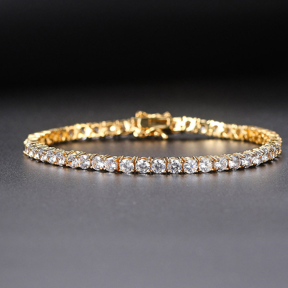 Feine Schmuckkette aus massive – Tennis Bracelet Cubic Bewertung und Preis
