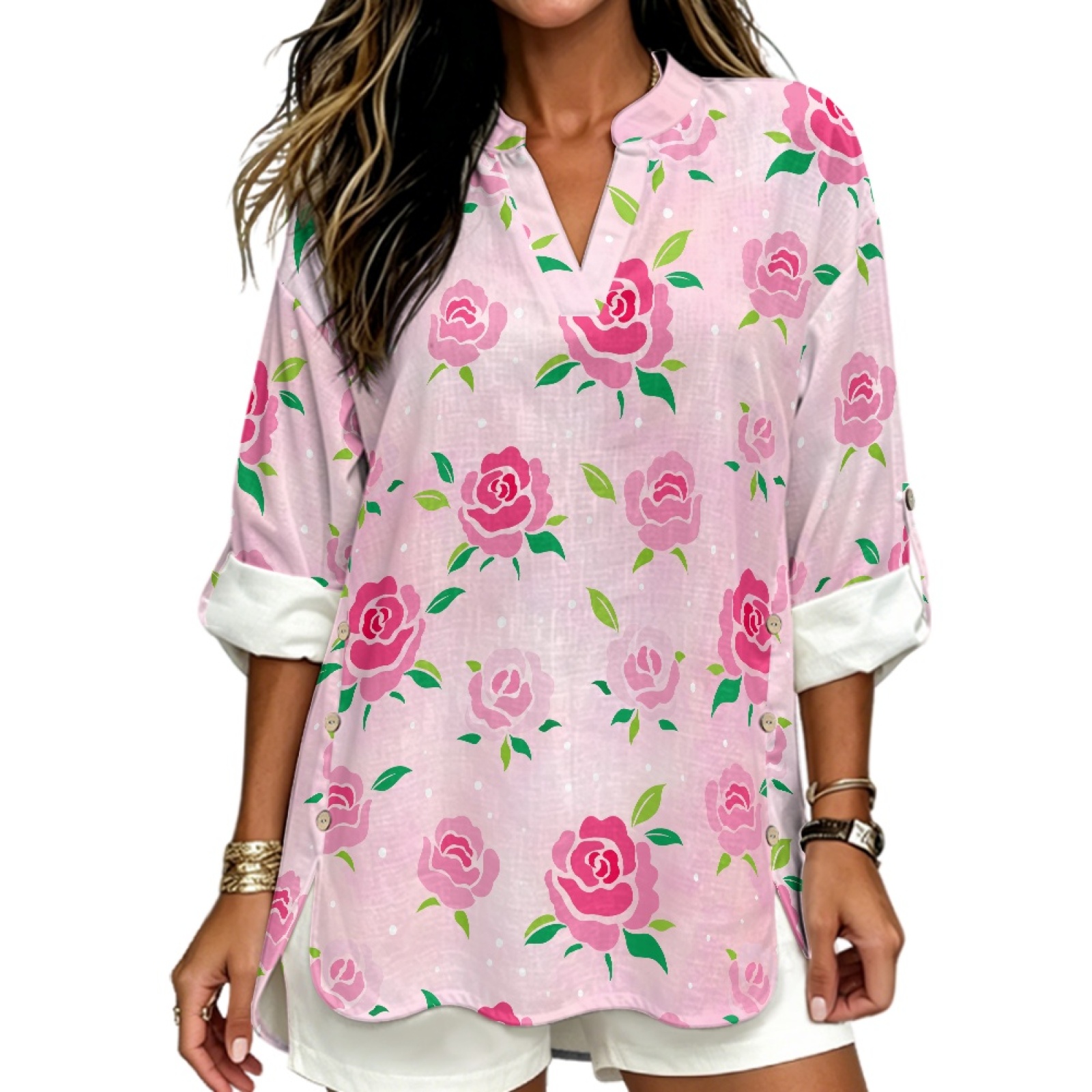 PENSTROLL Blusen mit rosa Rose – S&S Watches & Jewelry Ho Chi Minh Bewertung und Preis