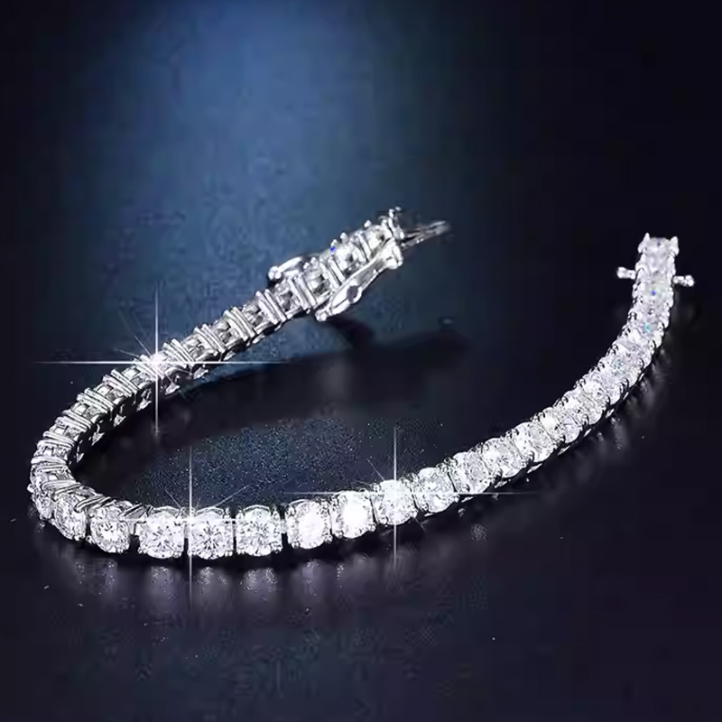Neues 925 Sterling Silber 3MM  – Tennis Bracelet Cubic Bewertung und Preis