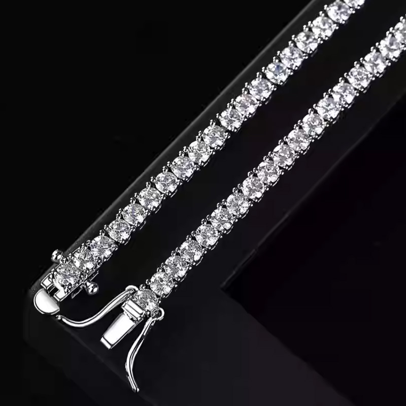 Neues 925 Sterling Silber 3MM  – Tennis Bracelet Cubic Bewertung und Preis