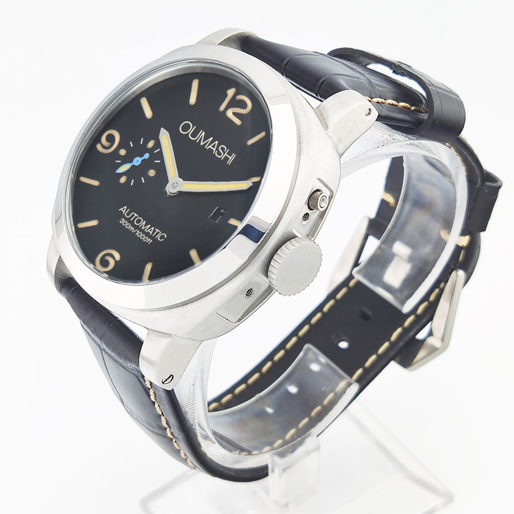 44mm Herrenuhr mit Seagull ST2 – Leather Bracelet Bewertung und Preis