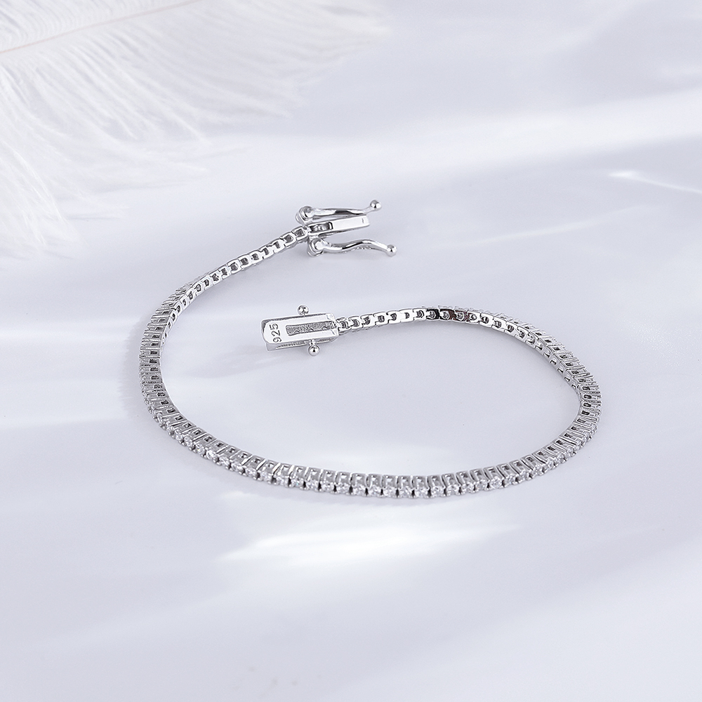 Echtes Silber 1,75 mm/1,5 mm w – Tennis Bracelet Cubic Bewertung und Preis