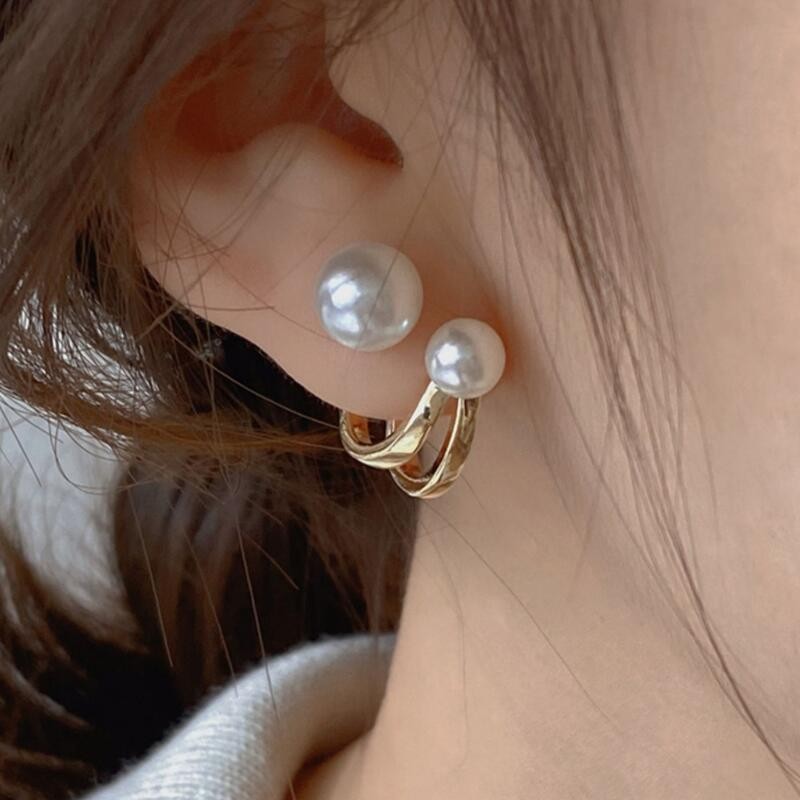 925 Silber Nadel Koreanische M – Pearl Stud Earrings Bewertung und Preis