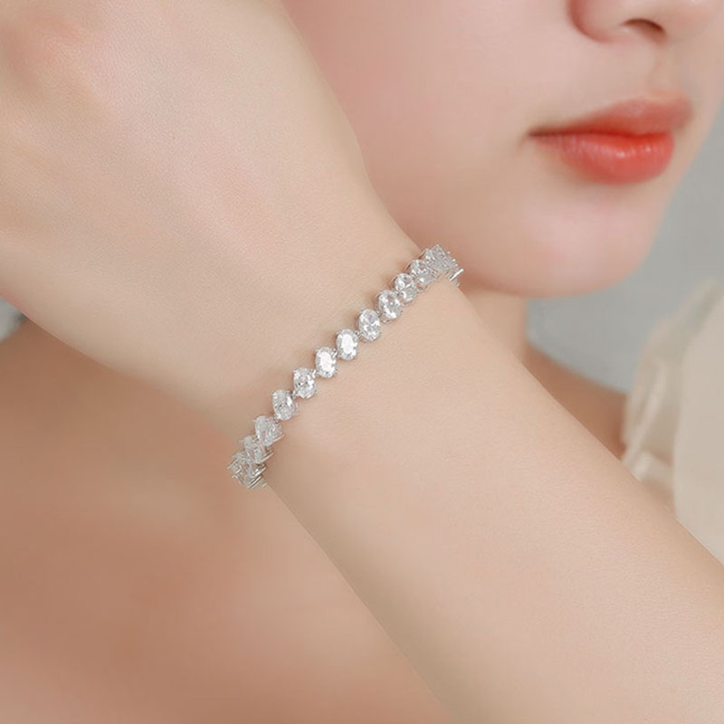 Echter 925er feiner Schmuck, 4 – Tennis Bracelet Cubic Bewertung und Preis