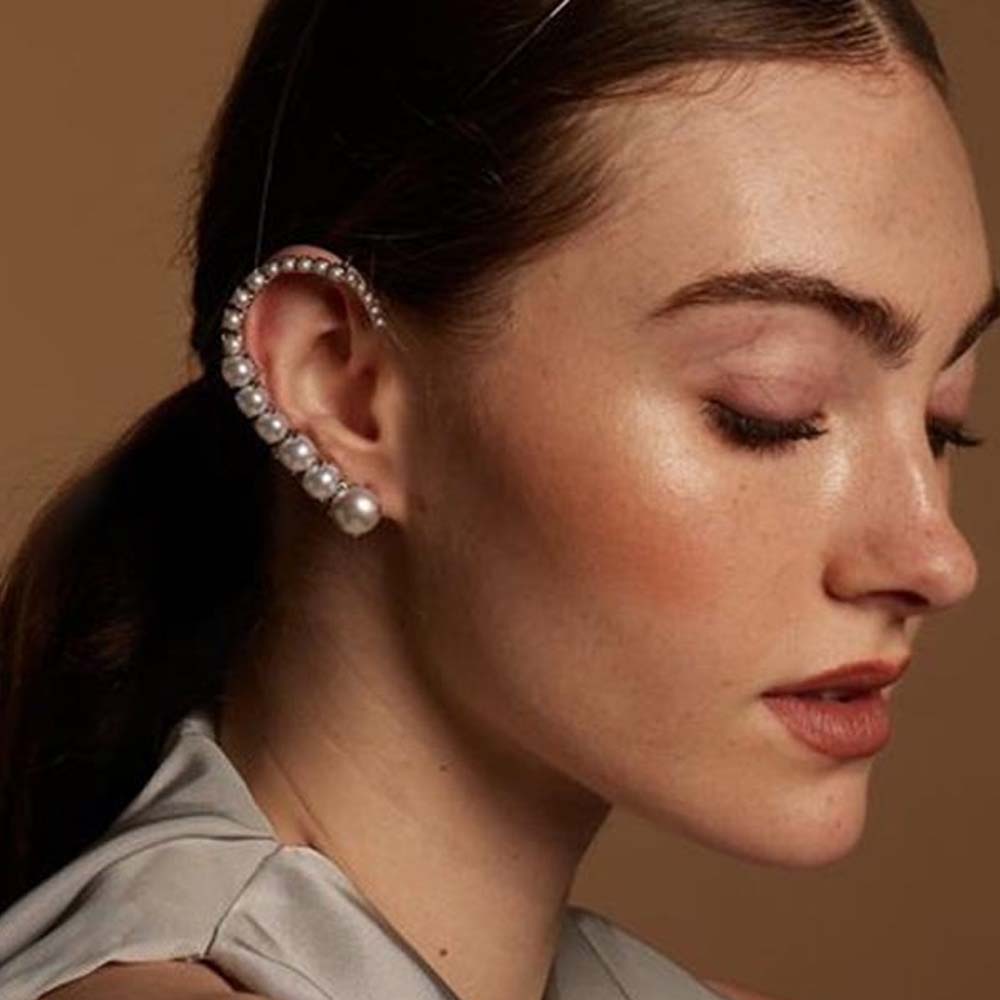 Stone fans Perle Ohr clips ohn – Pearl Stud Earrings Bewertung und Preis