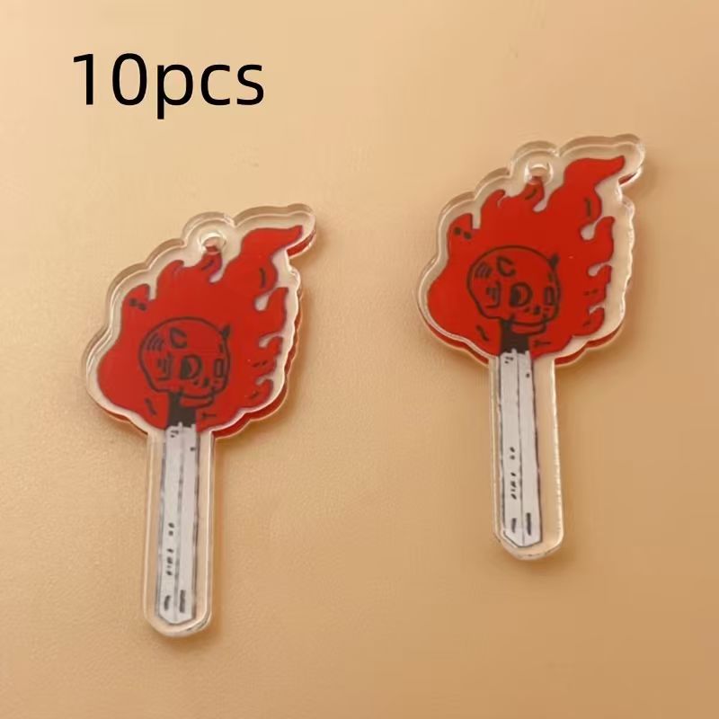 10 Stück Acryl-Totenkopf-Anhän – Drop Earrings Bewertung und Preis