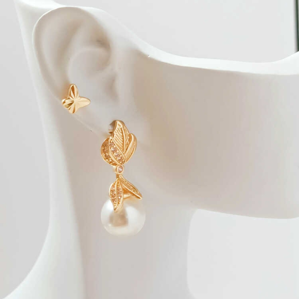 14K Mikro-Zirkonium Barock geb – Pearl Stud Earrings Bewertung und Preis