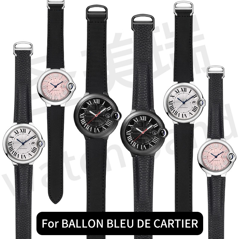 Nylon-Canvas-Uhrenarmband für  – Cartier Watch Ballon Bleu Bewertung und Preis