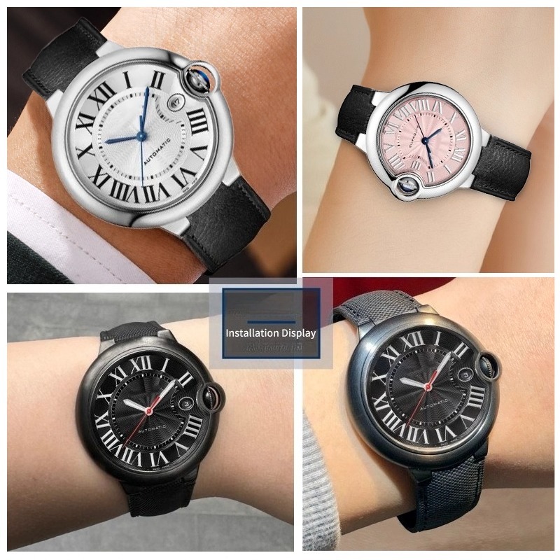 Nylon-Canvas-Uhrenarmband für  – Cartier Watch Ballon Bleu Bewertung und Preis