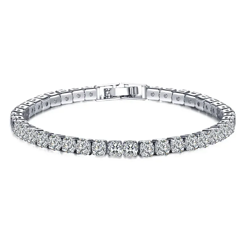Hip Hop Sterling Silber Zirkon – Tennis Bracelet Cubic Bewertung und Preis