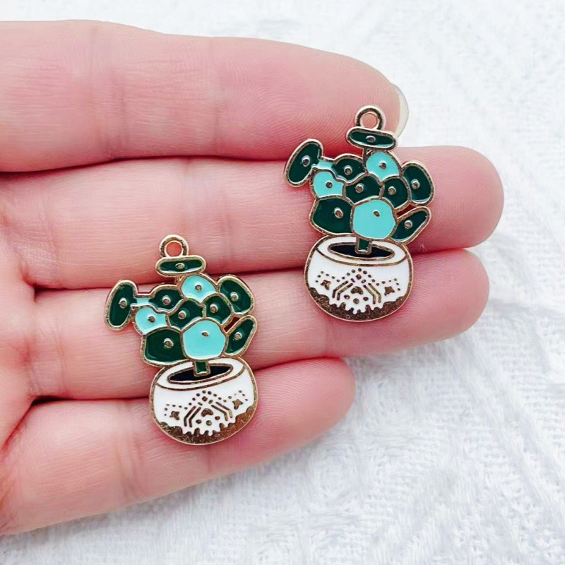 10 Stück Kaktus-Pflanzen-Öltro – Drop Earrings Bewertung und Preis