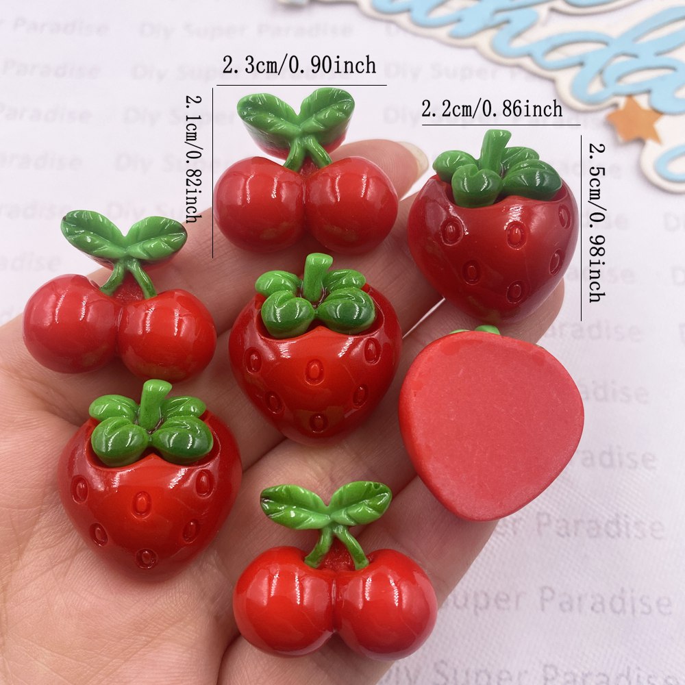 8PCS Resin Kawaii Colorful Red – Paradise Jewelry & Watches Llc Miami Photos Bewertung und Preis