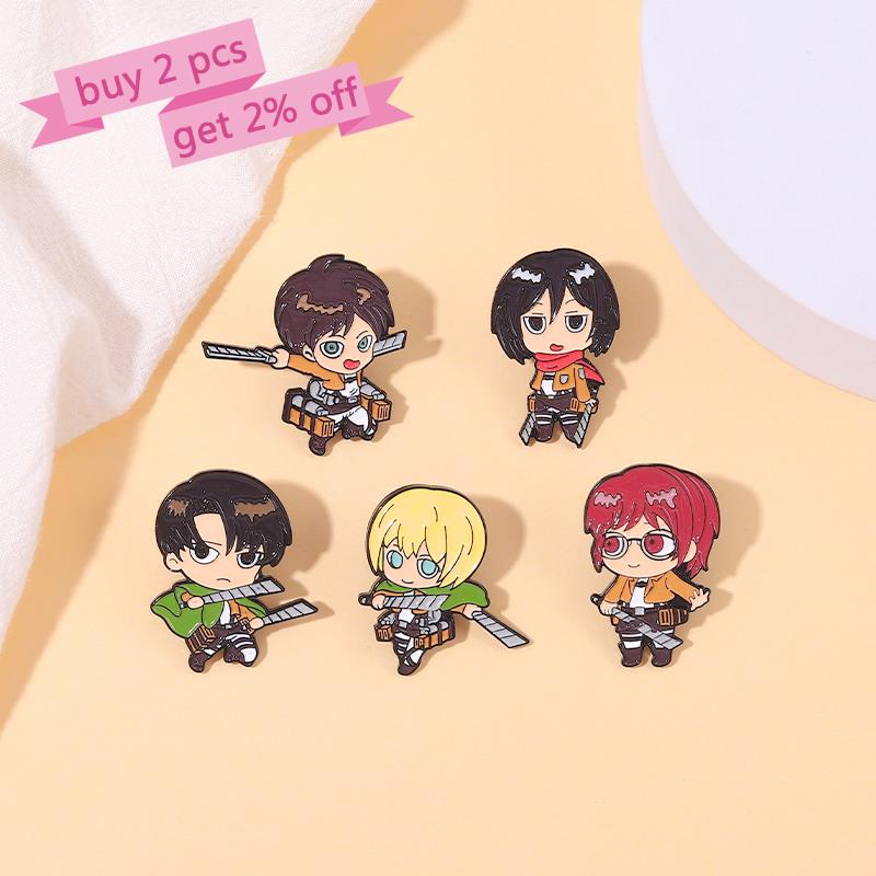 Angriff auf Titan Chibi Emaill – Levi Jewelry & Watches Inc Bewertung und Preis