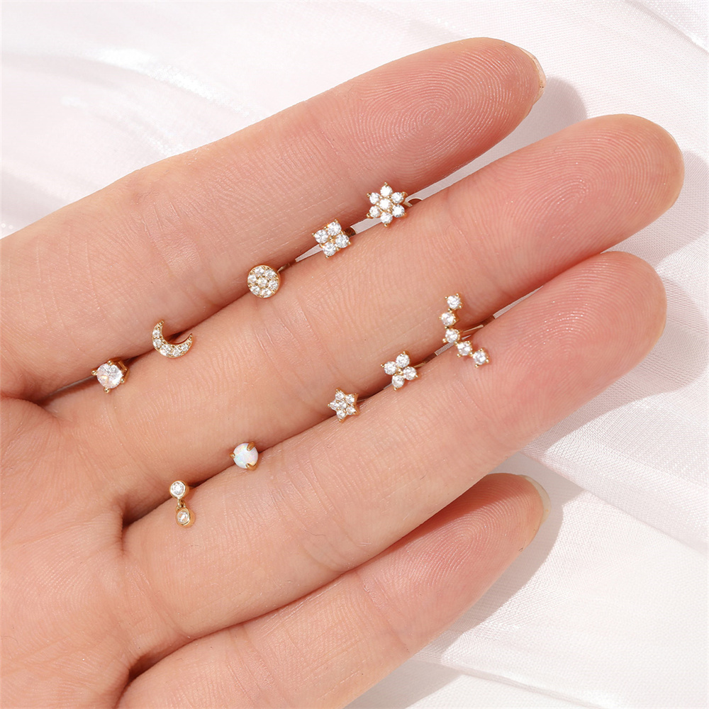 Aide DIY Zirkon Perlenohrring  – Pearl Stud Earrings Bewertung und Preis