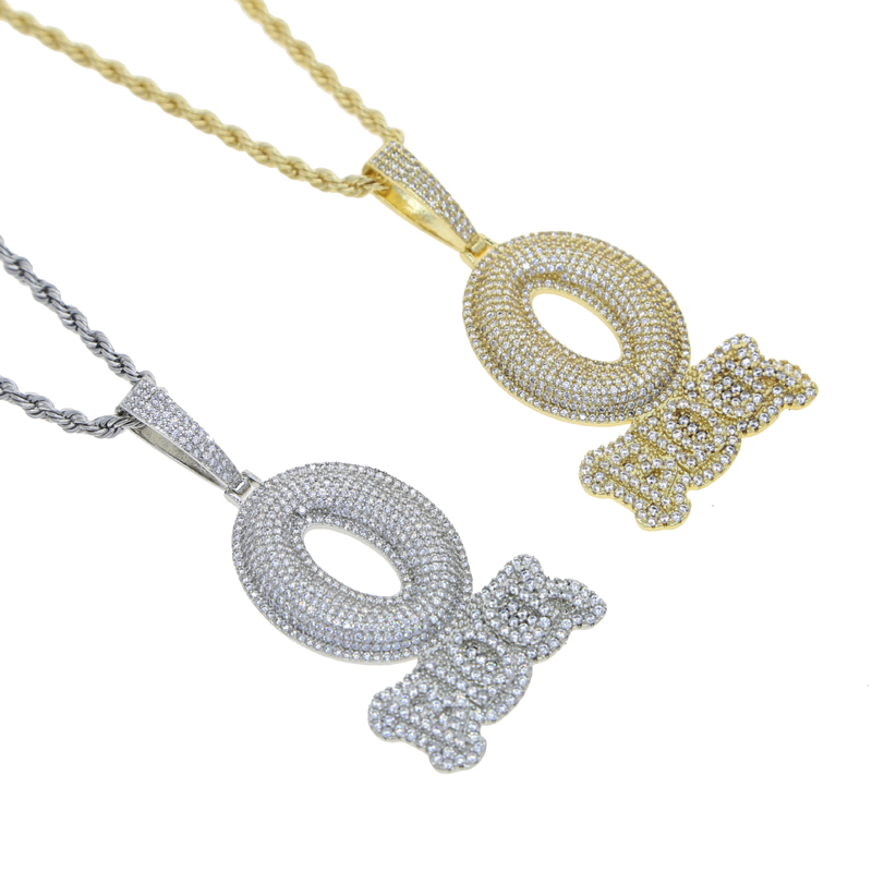 Iced Out Buchstabe O Block Anh – Tennis Bracelet Cubic Bewertung und Preis