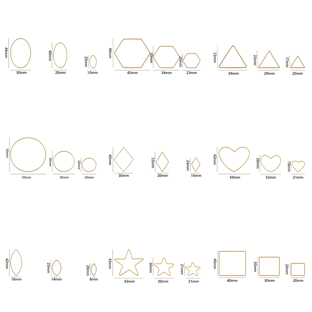 20 Stück Gold Silber Hohlrahme – Drop Earrings Bewertung und Preis