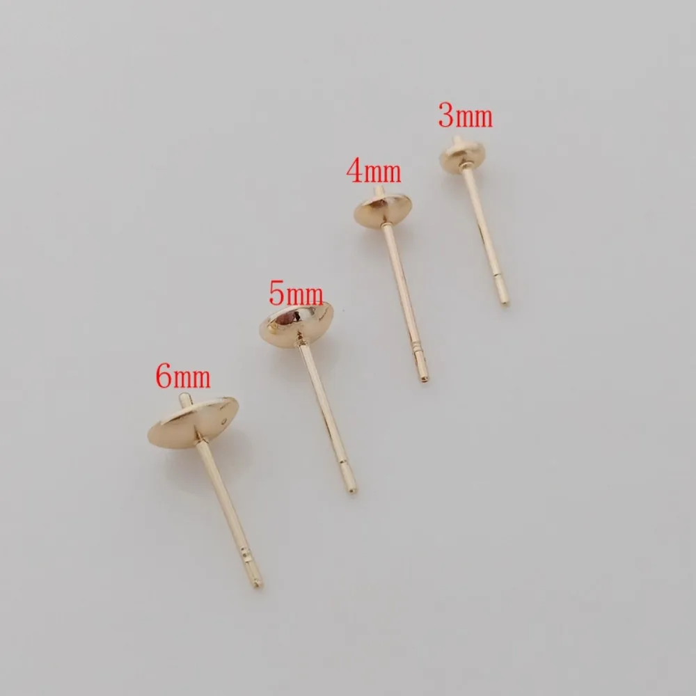14K vergoldete Perlenzubehör,  – Pearl Stud Earrings Bewertung und Preis