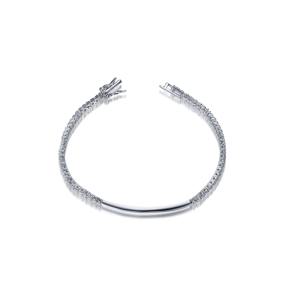 TKJ 925 Silber gestapelte Tenn – Tennis Bracelet Cubic Bewertung und Preis