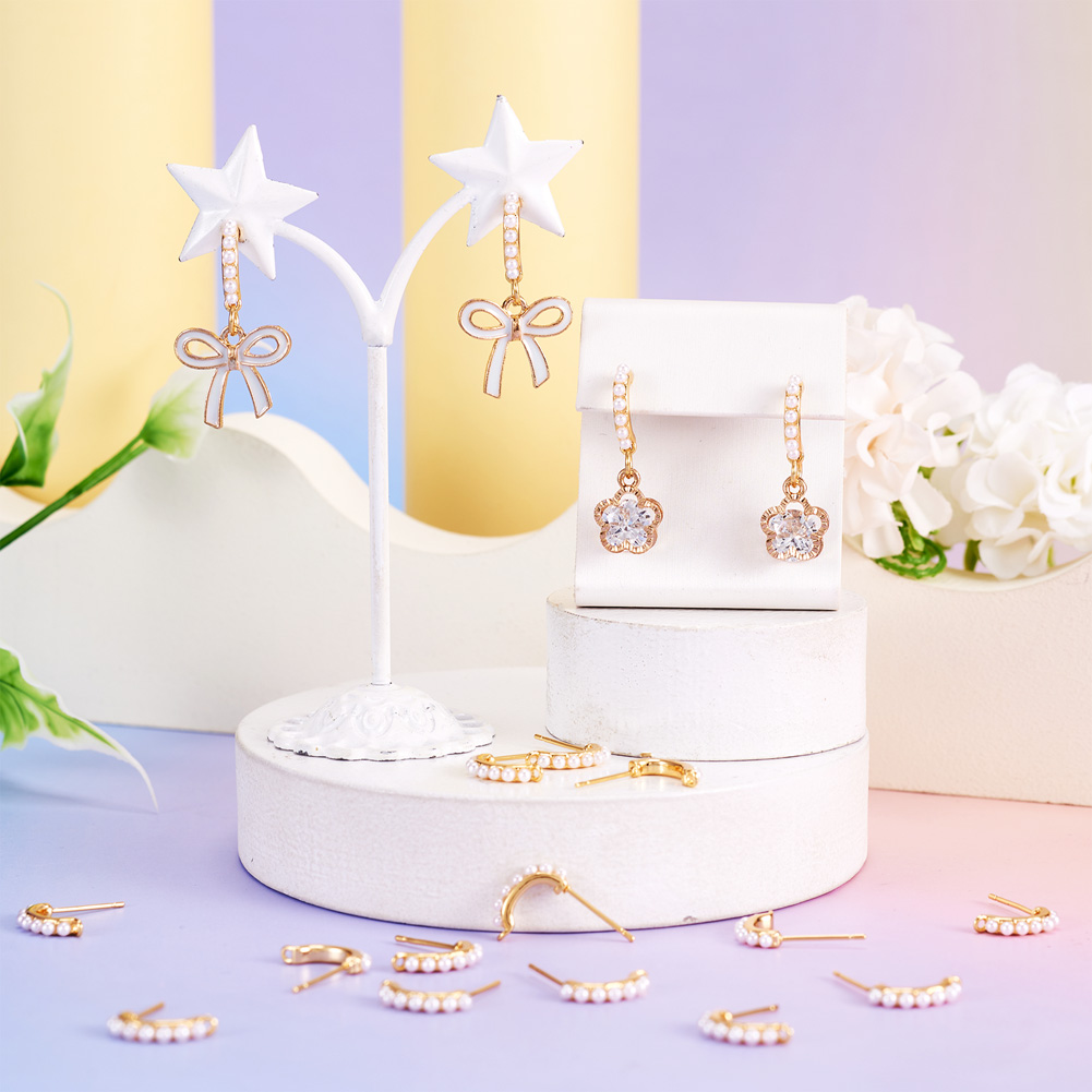 30 Stück Messing-Ohrstecker-Zu – Pearl Stud Earrings Bewertung und Preis