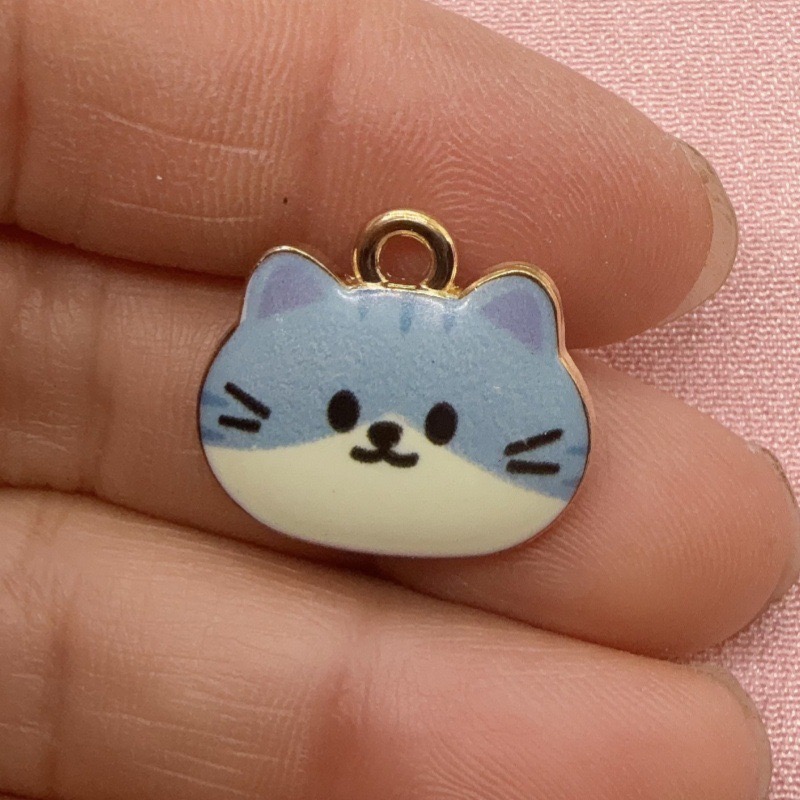 12 Stück bedruckte Katzenkopf- – Drop Earrings Bewertung und Preis